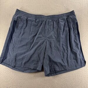 All In Motion Run Shorts Mens XXL Navy Blue New 9 Inch Inseam Athletic Mesh Side